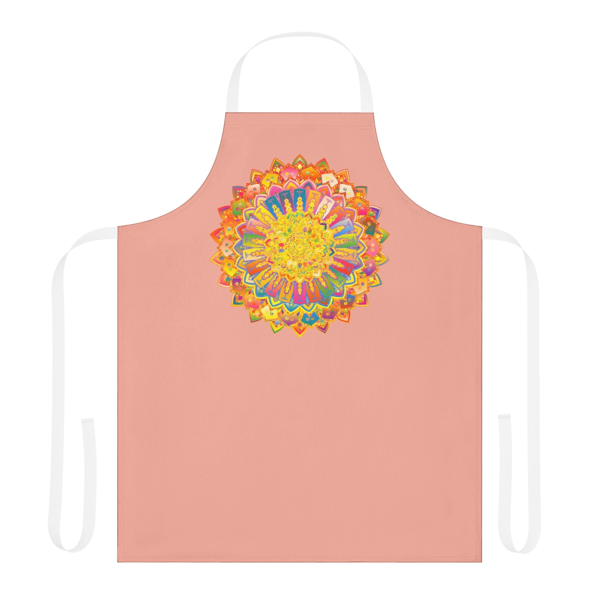 Mandala Art Apron - Apricot - Kitchen Decor All Over Prints - Blululi