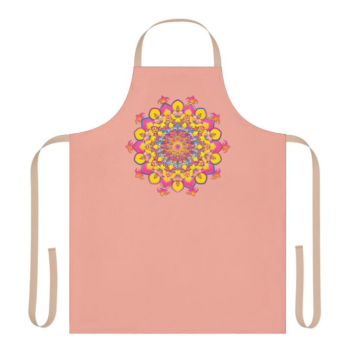 Mandala Art Apron - Apricot Kitchen Decor All Over Prints - Blululi