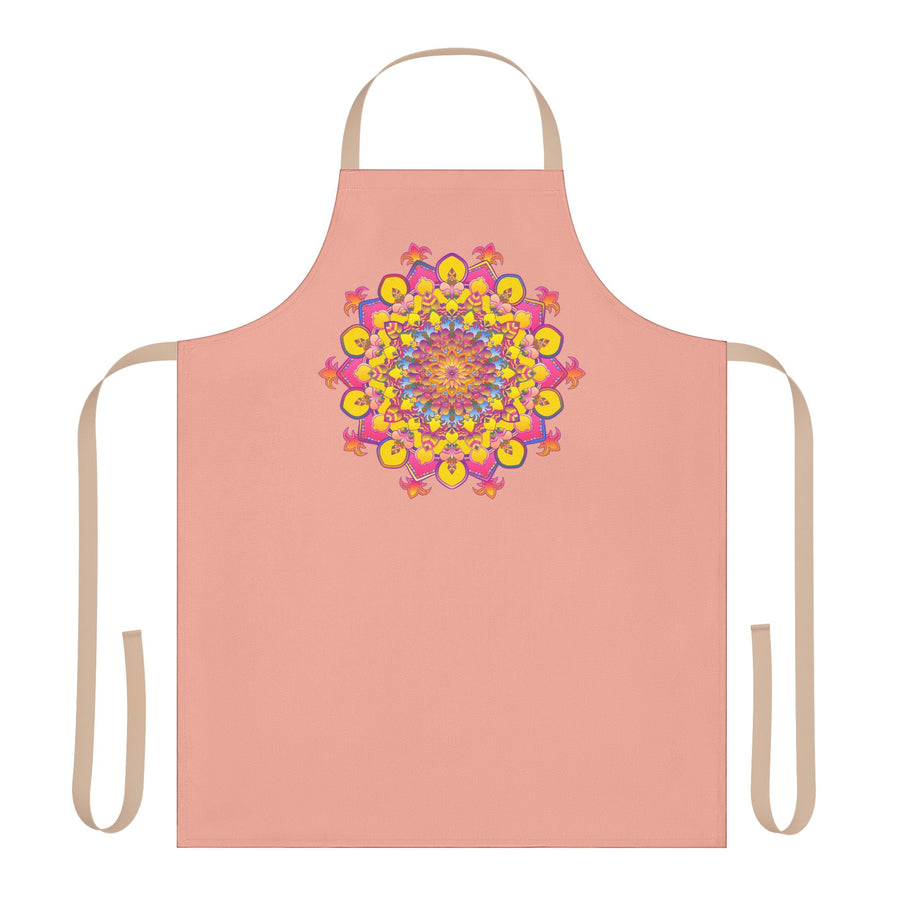 Mandala Art Apron - Apricot Kitchen Decor All Over Prints - Blululi