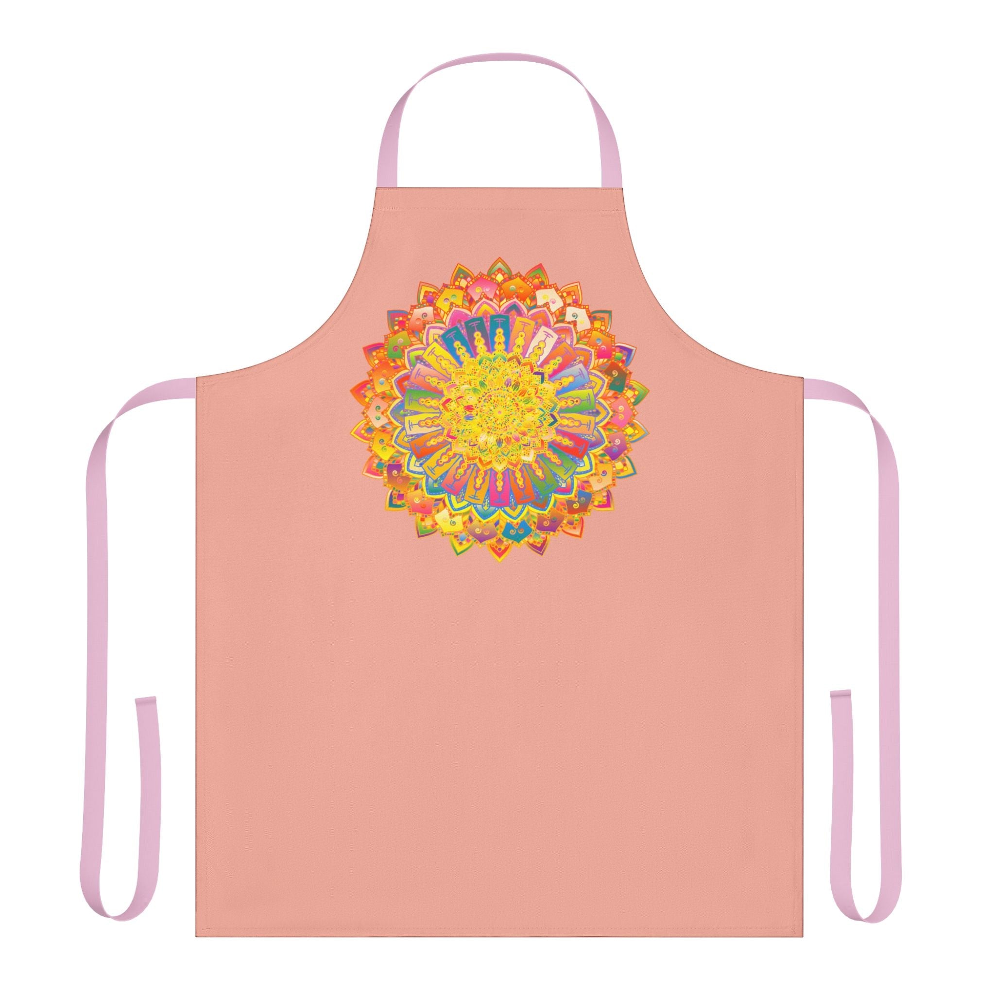 Mandala Art Apron - Apricot - Kitchen Decor All Over Prints - Blululi