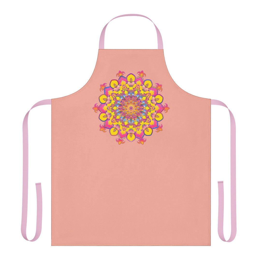 Mandala Art Apron - Apricot Kitchen Decor All Over Prints - Blululi