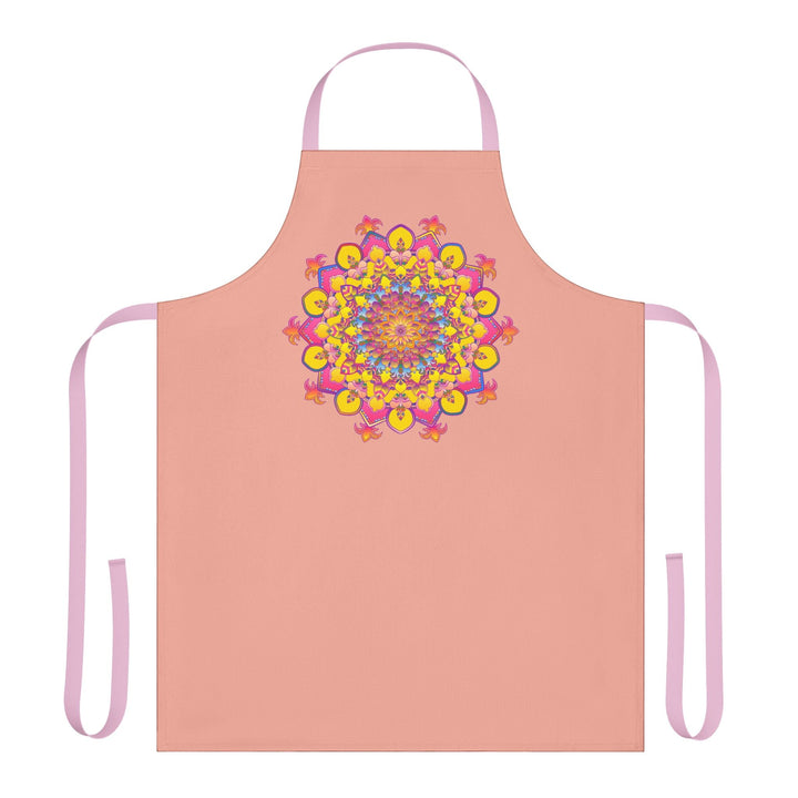 Mandala Art Apron - Apricot Kitchen Decor All Over Prints - Blululi