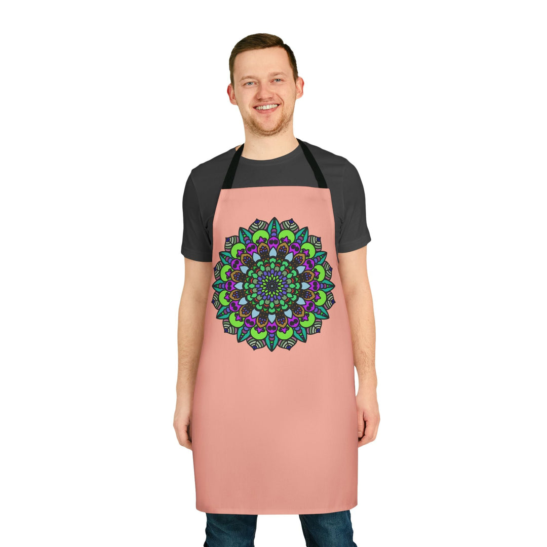 Mandala Art Apron - Apricot - Kitchen Decor All Over Prints - Blululi