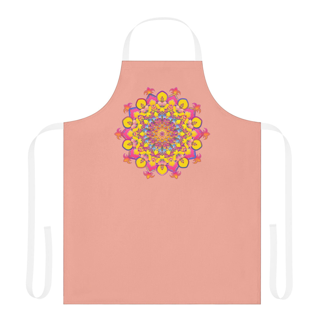 Mandala Art Apron - Apricot Kitchen Decor All Over Prints - Blululi