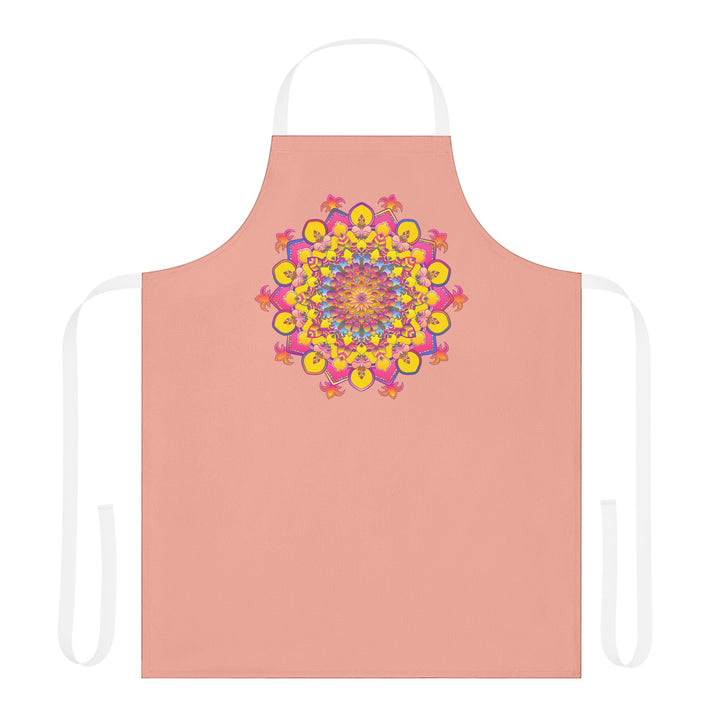 Mandala Art Apron - Apricot Kitchen Decor All Over Prints - Blululi