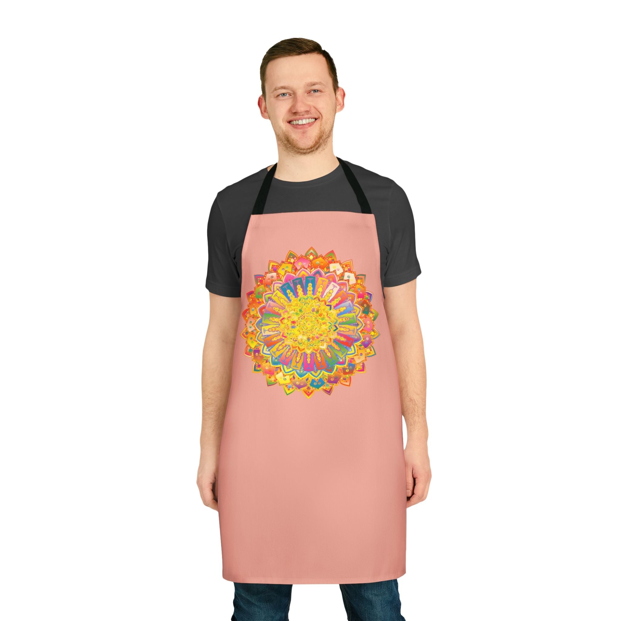 Mandala Art Apron - Apricot - Kitchen Decor All Over Prints - Blululi