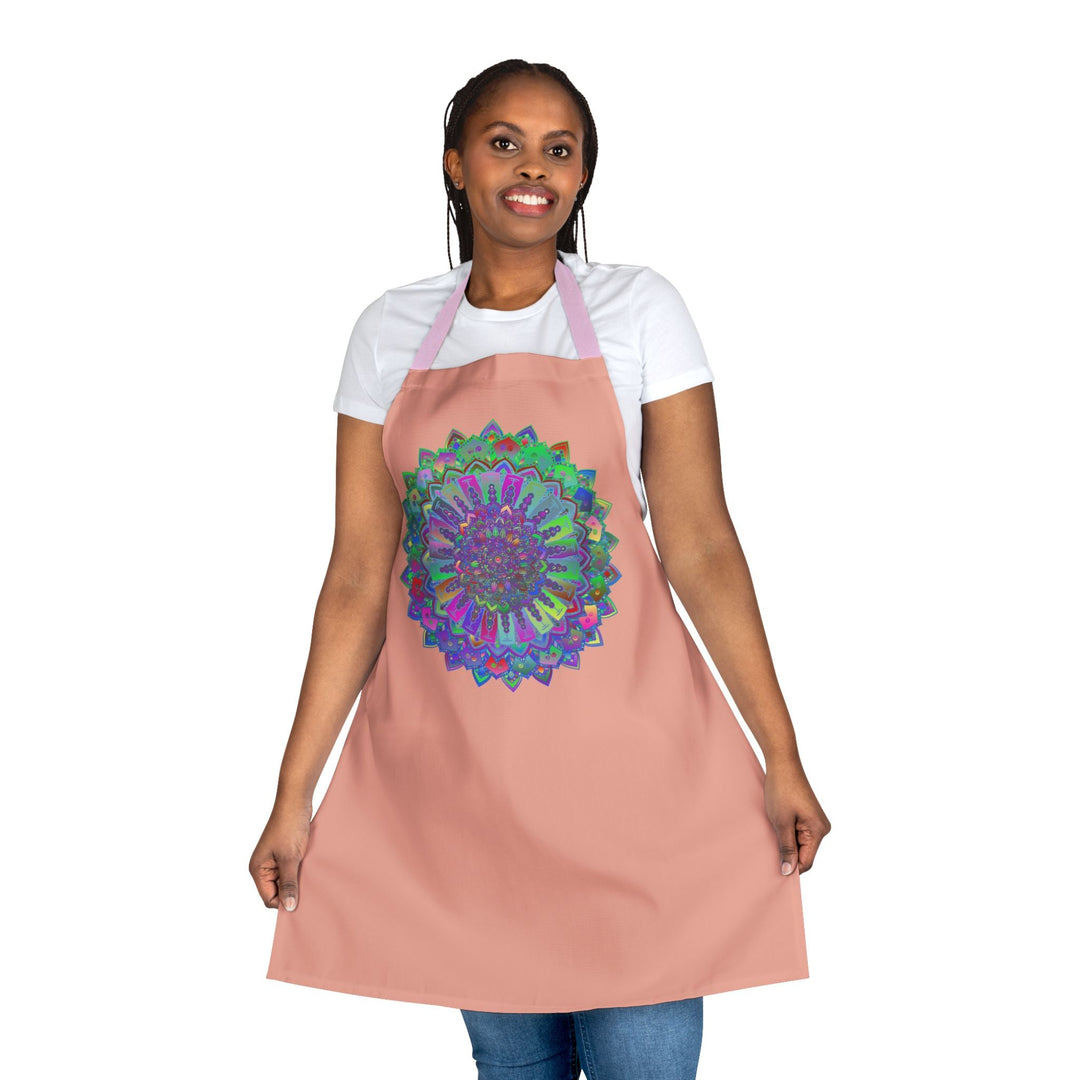 Mandala Art Apron - Apricot - Kitchen Decor All Over Prints - Blululi