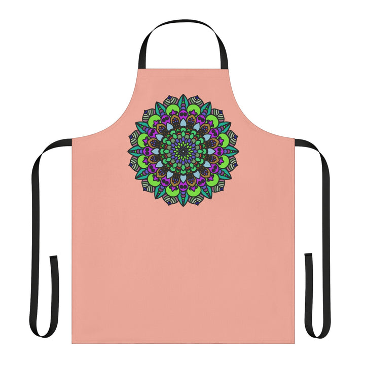 Mandala Art Apron - Apricot - Kitchen Decor All Over Prints - Blululi