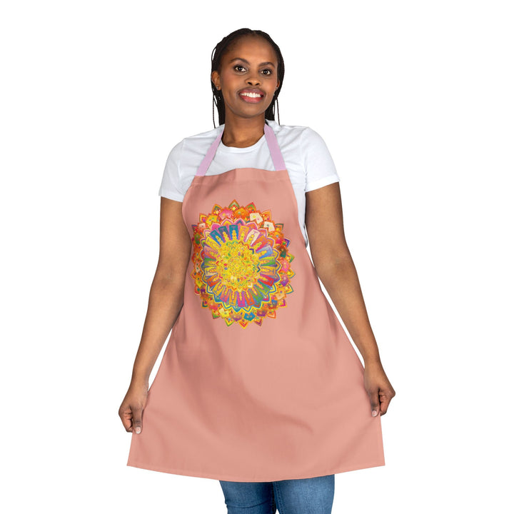 Mandala Art Apron - Apricot - Kitchen Decor All Over Prints - Blululi