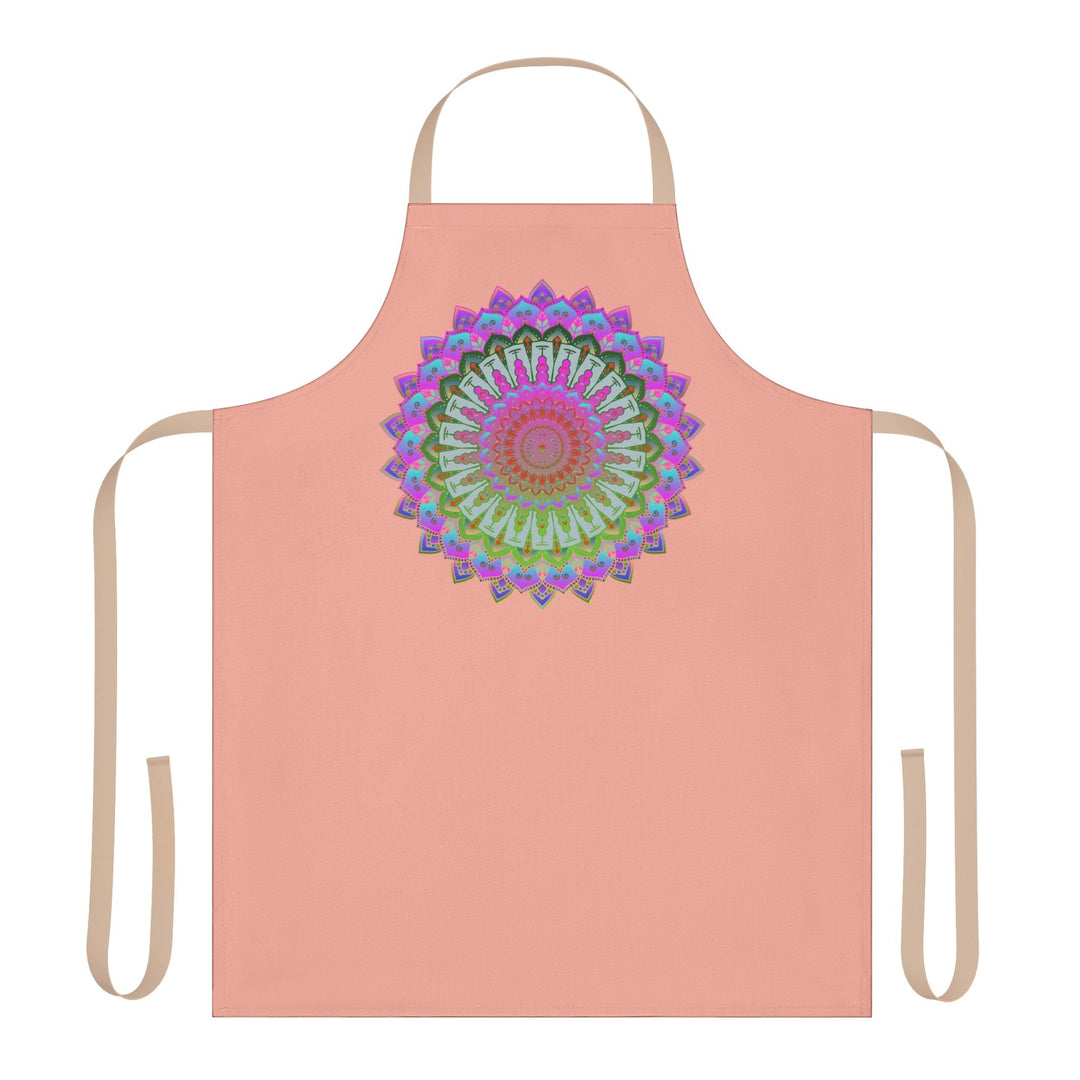 Mandala Art Apron - Apricot Kitchen Delight All Over Prints - Blululi