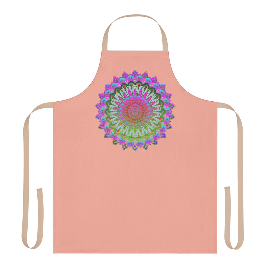 Mandala Art Apron - Apricot Kitchen Delight All Over Prints - Blululi