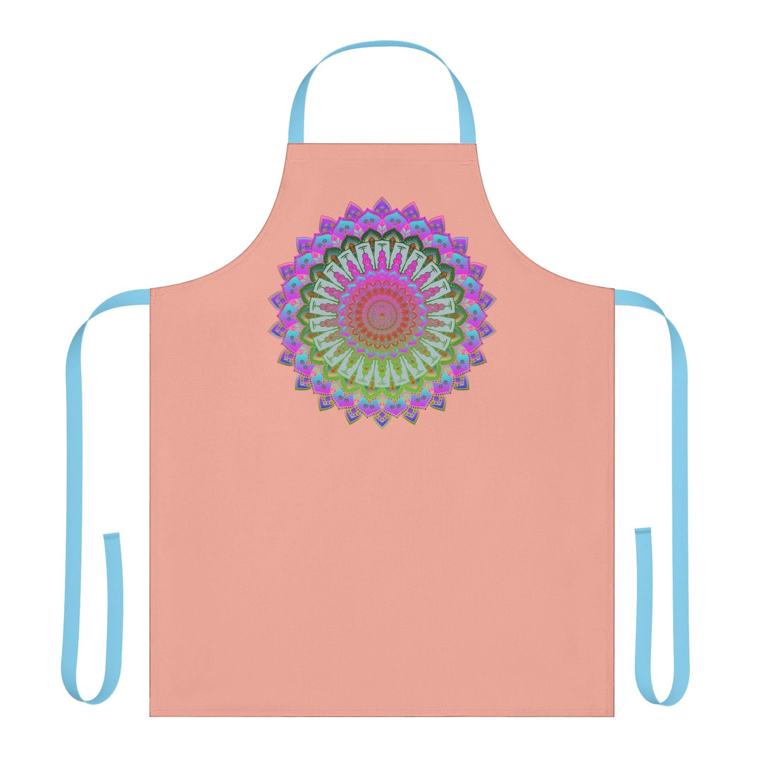 Mandala Art Apron - Apricot Kitchen Delight All Over Prints - Blululi