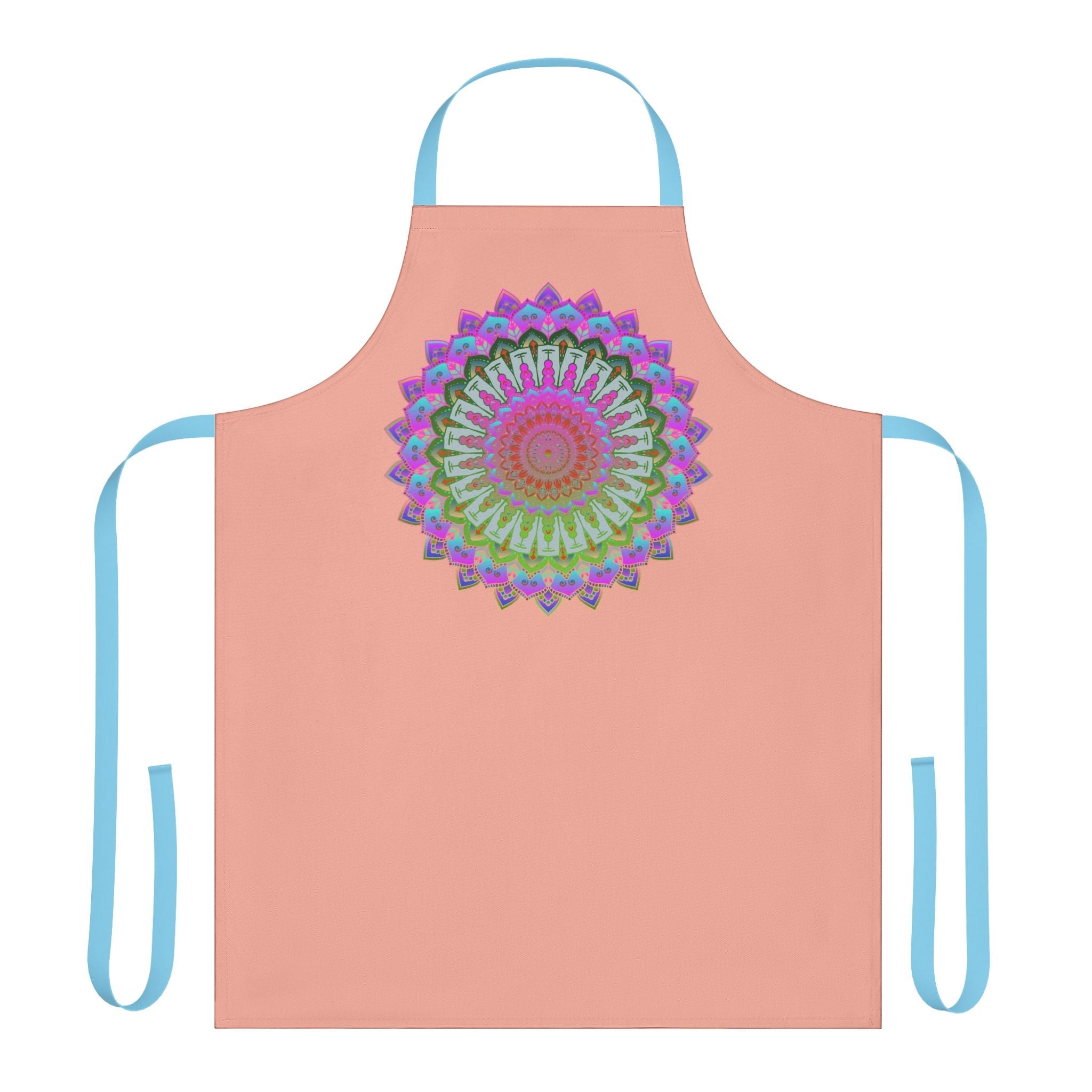 Mandala Art Apron - Apricot Kitchen Delight All Over Prints - Blululi