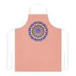 Mandala Art Apron - Apricot & Purple All Over Prints - Blululi