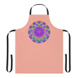 Mandala Art Apron - Apricot & Purple All Over Prints - Blululi