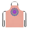 Mandala Art Apron - Apricot & Purple All Over Prints - Blululi