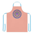 Mandala Art Apron - Apricot & Purple All Over Prints - Blululi