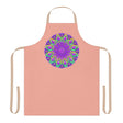 Mandala Art Apron - Apricot & Purple All Over Prints - Blululi