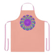 Mandala Art Apron - Apricot & Purple All Over Prints - Blululi