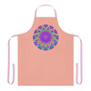 Mandala Art Apron - Apricot & Purple All Over Prints - Blululi