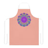 Mandala Art Apron - Apricot & Purple All Over Prints - Blululi