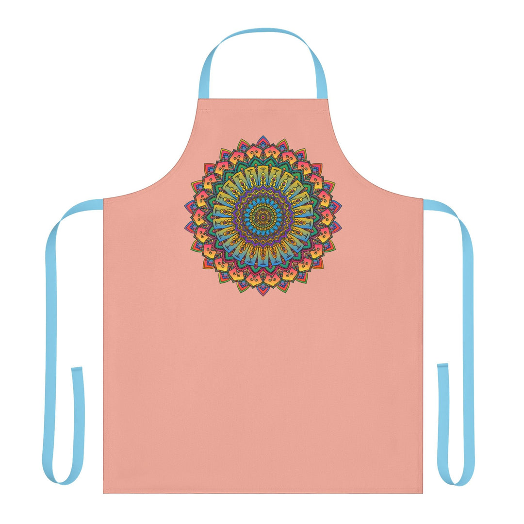 Mandala Art Apron - Apricot - Spiritual Decor All Over Prints - Blululi