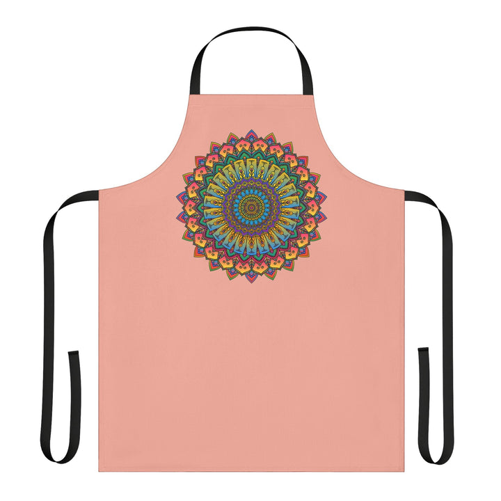 Mandala Art Apron - Apricot - Spiritual Decor All Over Prints - Blululi