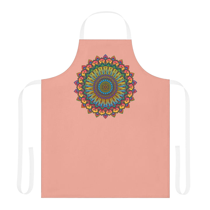 Mandala Art Apron - Apricot - Spiritual Decor All Over Prints - Blululi