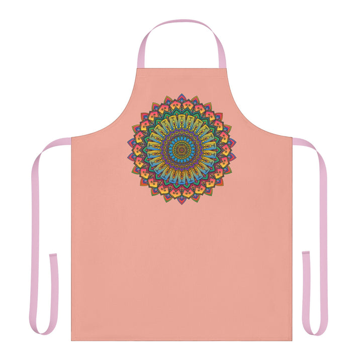 Mandala Art Apron - Apricot - Spiritual Decor All Over Prints - Blululi