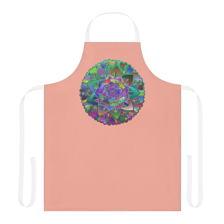 Mandala Art Apron - Apricot - Spiritual Vibes All Over Prints - Blululi