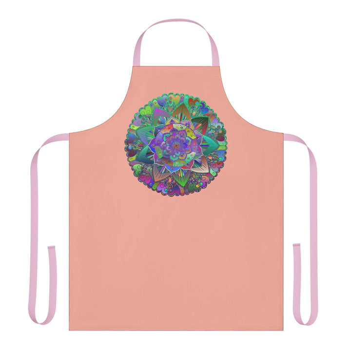 Mandala Art Apron - Apricot - Spiritual Vibes All Over Prints - Blululi