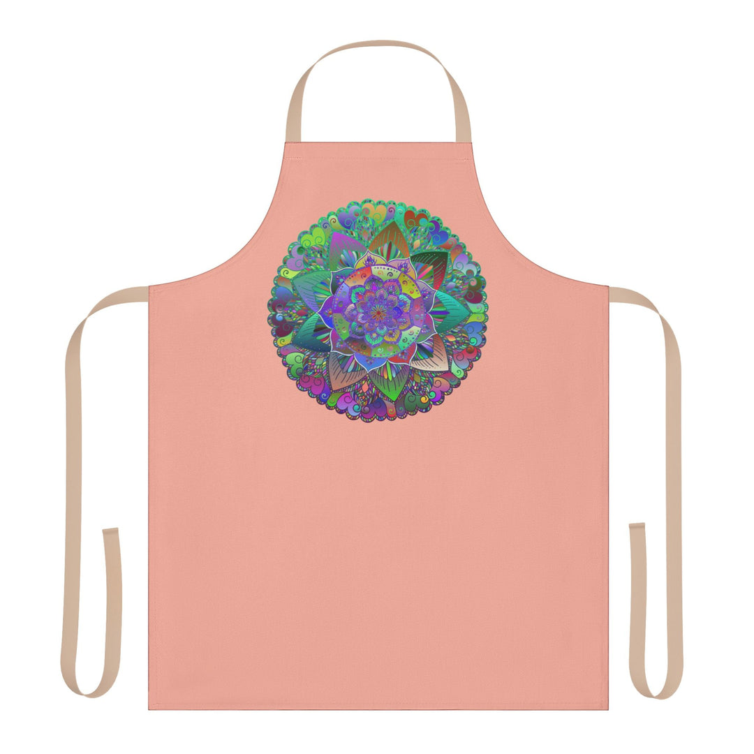 Mandala Art Apron - Apricot - Spiritual Vibes All Over Prints - Blululi