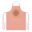 Mandala Art Apron - Apricot, Vibrant & Colorful All Over Prints - Blululi