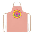 Mandala Art Apron - Apricot, Vibrant & Colorful All Over Prints - Blululi