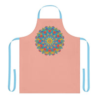 Mandala Art Apron - Apricot & Yellow All Over Prints - Blululi