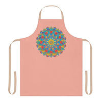 Mandala Art Apron - Apricot & Yellow All Over Prints - Blululi