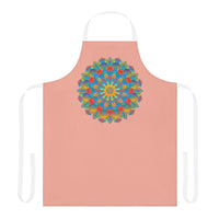 Mandala Art Apron - Apricot & Yellow All Over Prints - Blululi