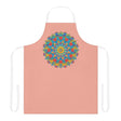 Mandala Art Apron - Apricot & Yellow All Over Prints - Blululi