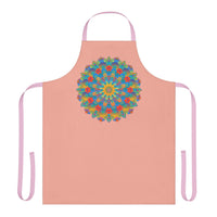 Mandala Art Apron - Apricot & Yellow All Over Prints - Blululi