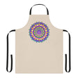 Mandala Art Apron - Beige, Floral Design All Over Prints - Blululi