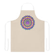 Mandala Art Apron - Beige, Floral Design All Over Prints - Blululi