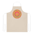 Mandala Art Apron - Beige - Hand - Drawn All Over Prints - Blululi