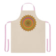 Mandala Art Apron - Beige - Hand Drawn All Over Prints - Blululi