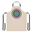 Mandala Art Apron - Beige Hand - Drawn All Over Prints - Blululi
