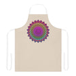 Mandala Art Apron - Beige - Hand Drawn All Over Prints - Blululi