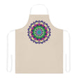 Mandala Art Apron - Beige Hand - Drawn All Over Prints - Blululi