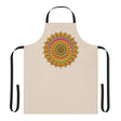 Mandala Art Apron - Beige - Hand Drawn All Over Prints - Blululi
