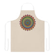 Mandala Art Apron - Beige - Hand Drawn All Over Prints - Blululi