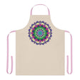 Mandala Art Apron - Beige Hand - Drawn All Over Prints - Blululi