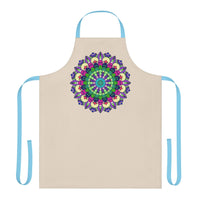 Mandala Art Apron - Beige Hand - Drawn All Over Prints - Blululi